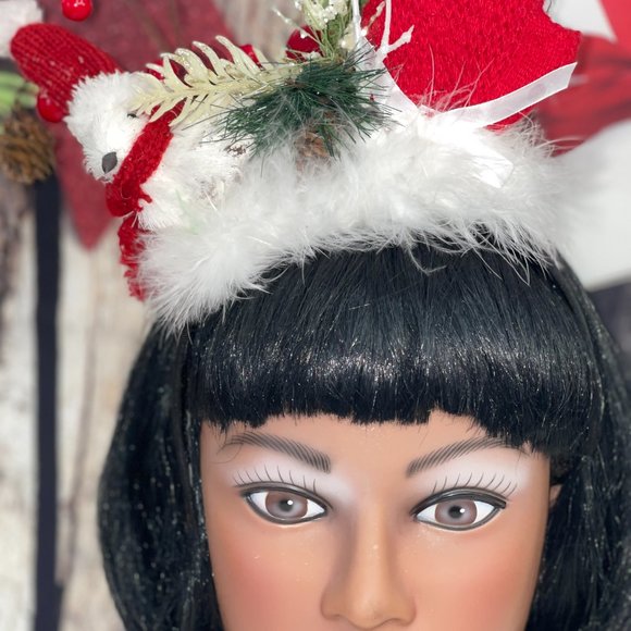 Christmas Mittens Adult-Teen Headband Christmas - Picture 1 of 16